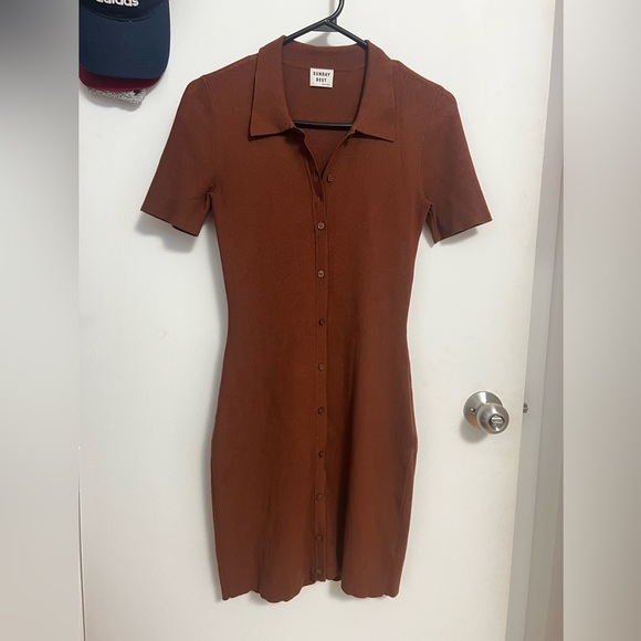 ARITZIA SUNDAY BEST Cece Knit Polo Mini Dress - Picture 3 of 5